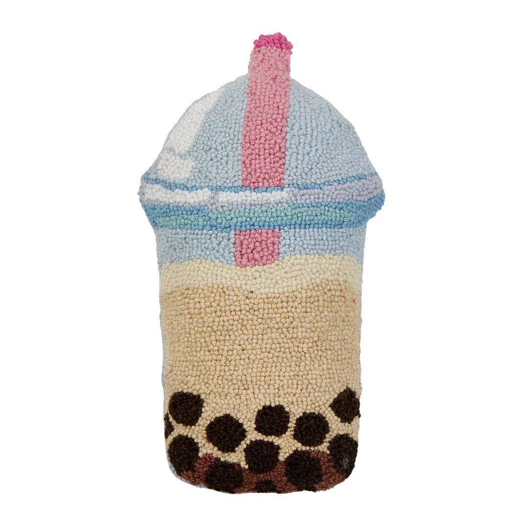 Shaped Boba Drink Hook Pillow