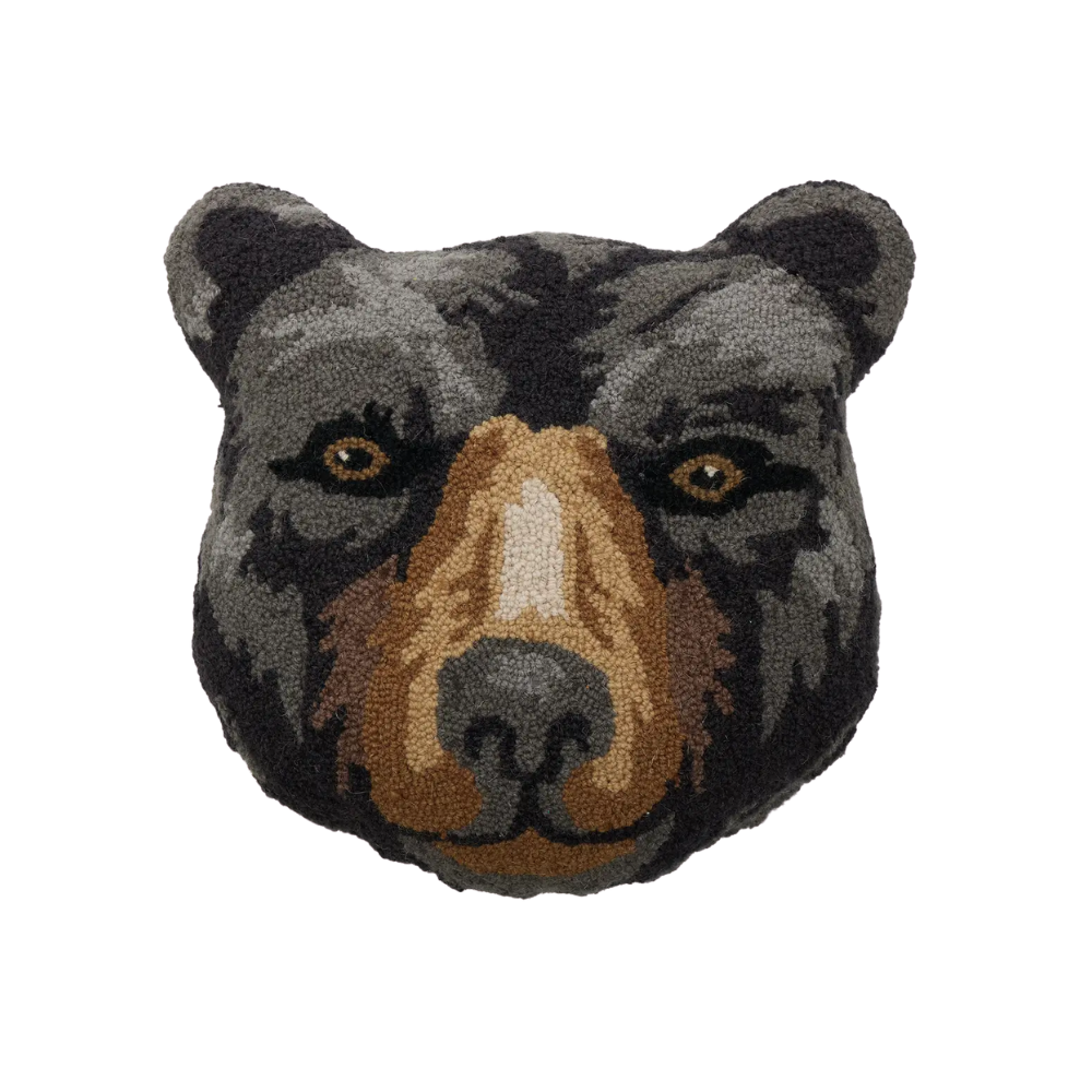 Shaped Black Bear Hook Pillow