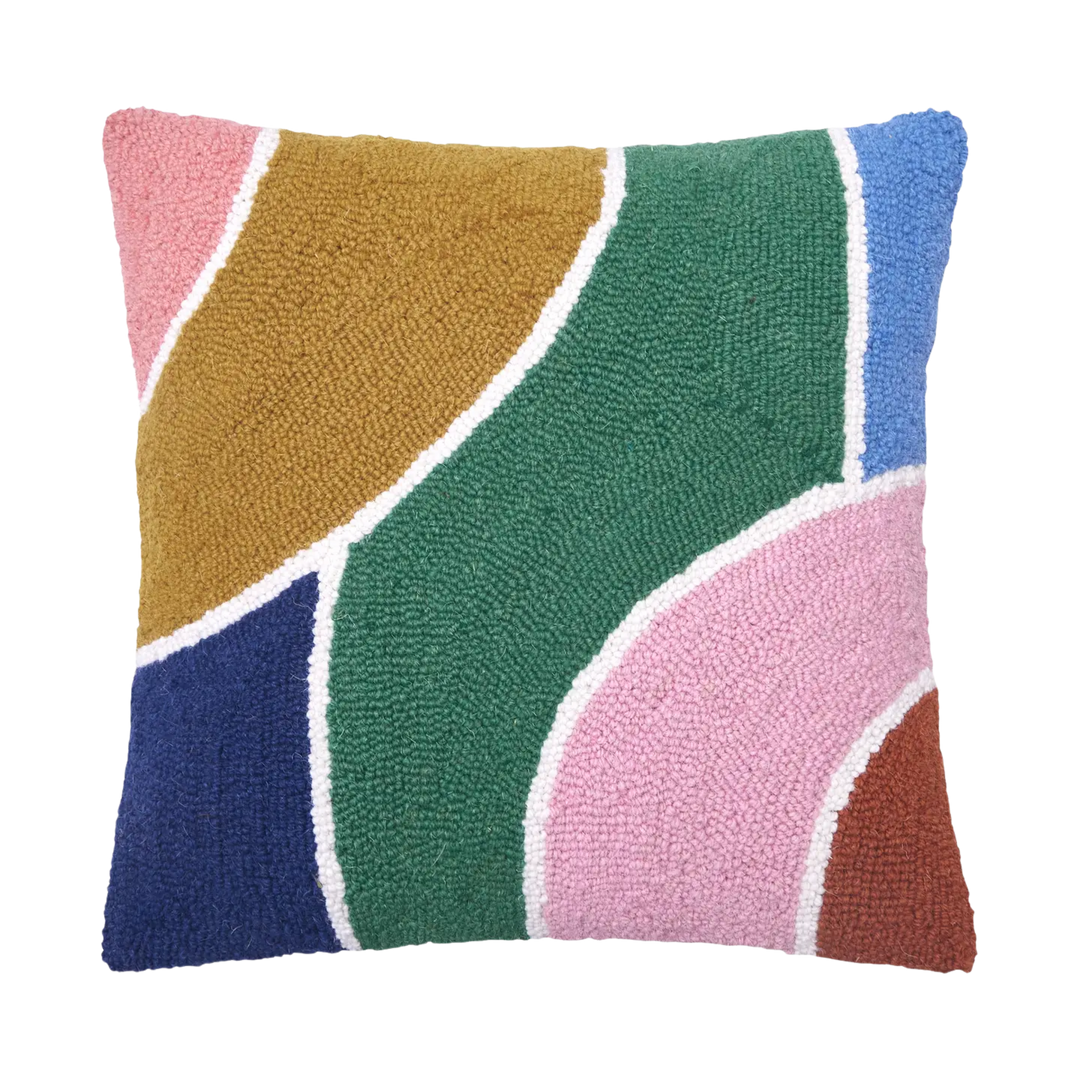 Color Waves Hook Pillow