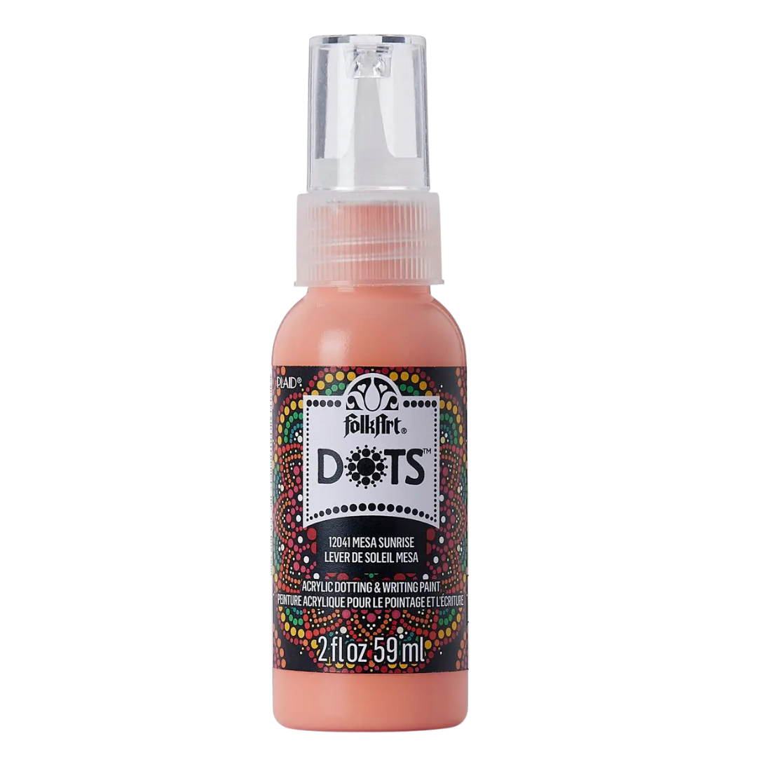 Folkart Dots Acrylic Paint 2 oz - Mesa Sunrise