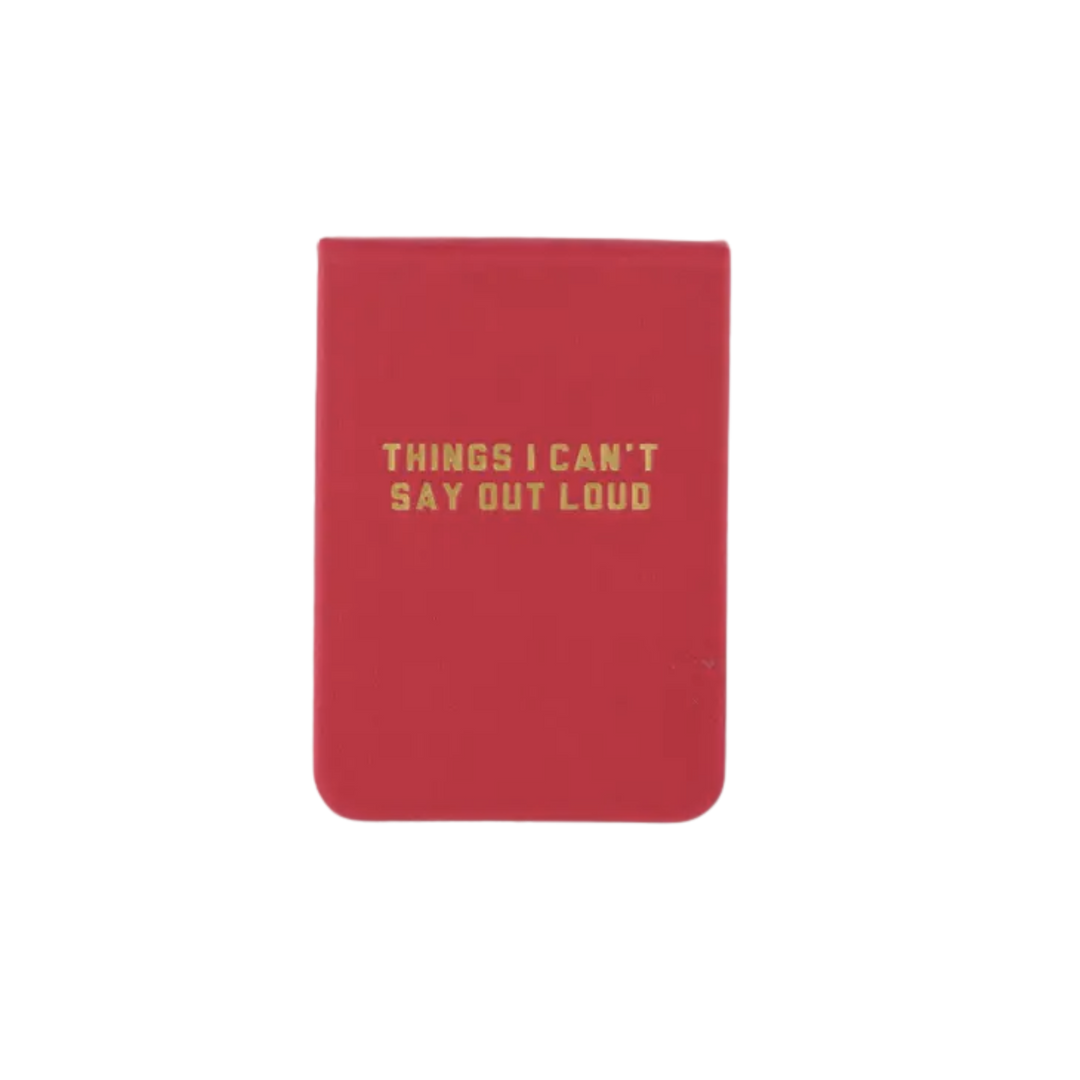 Things I Can’t Say Out Loud Red Leatherette Pocket Journal