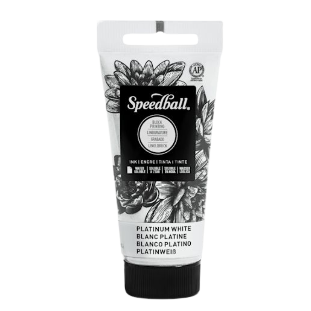 Water-Soluble Block Printing Ink 2.5oz - White
