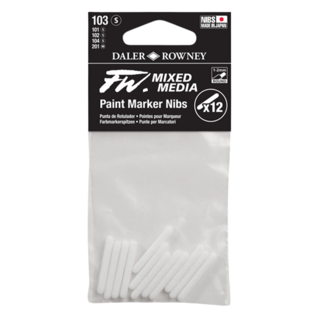 FW 1-2MM Round Tip Nibs 12pcs