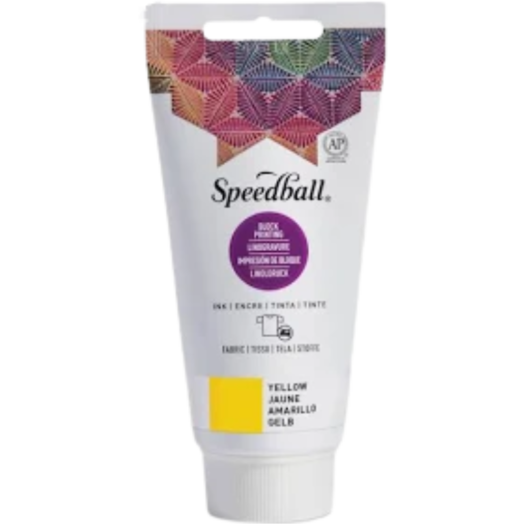 Fabric Block Printing 2.5oz - Yellow