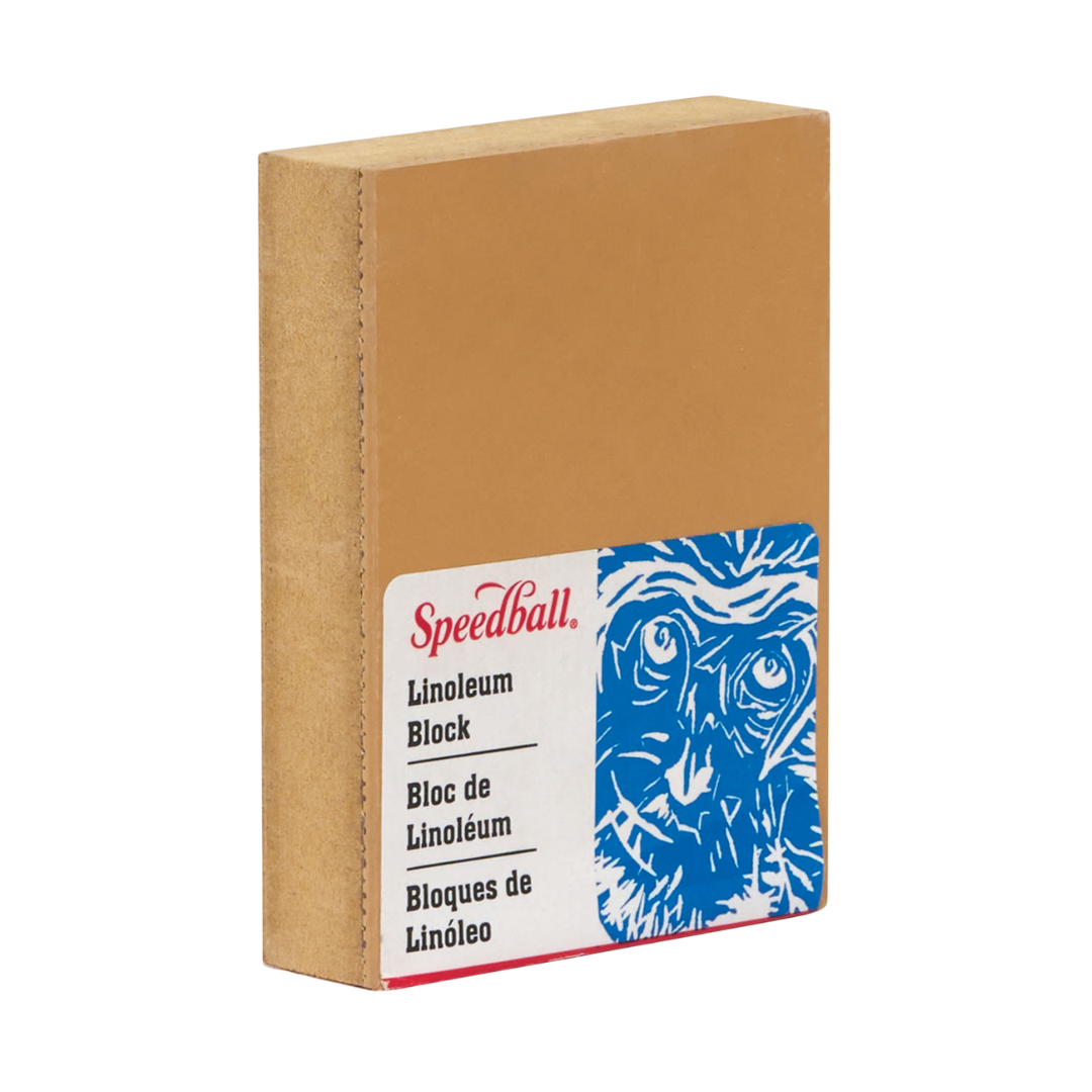 Linoleum Block Smokey Tan - 3X4