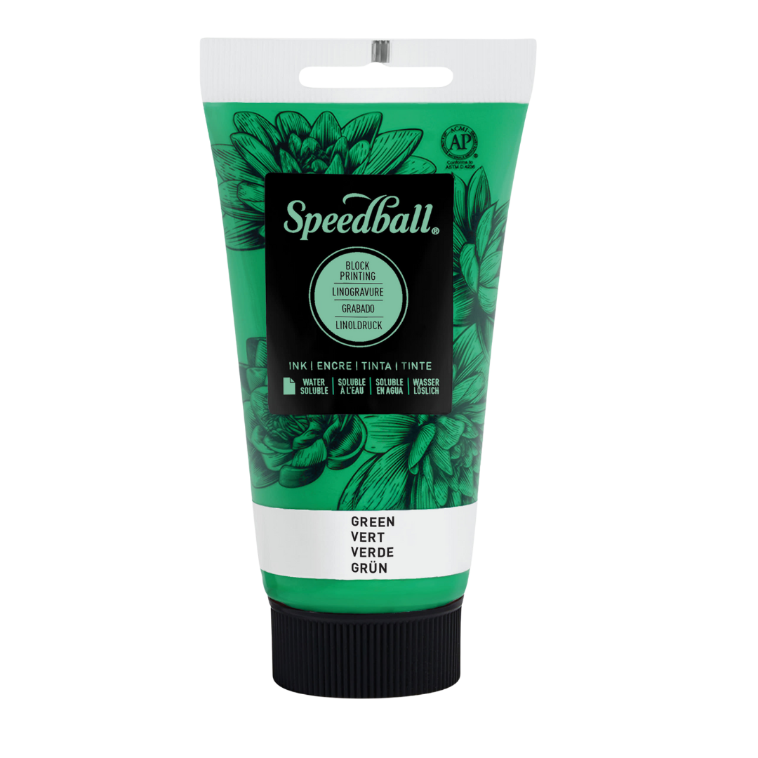 Water Soluble Block Printing Ink 2.5oz - Green