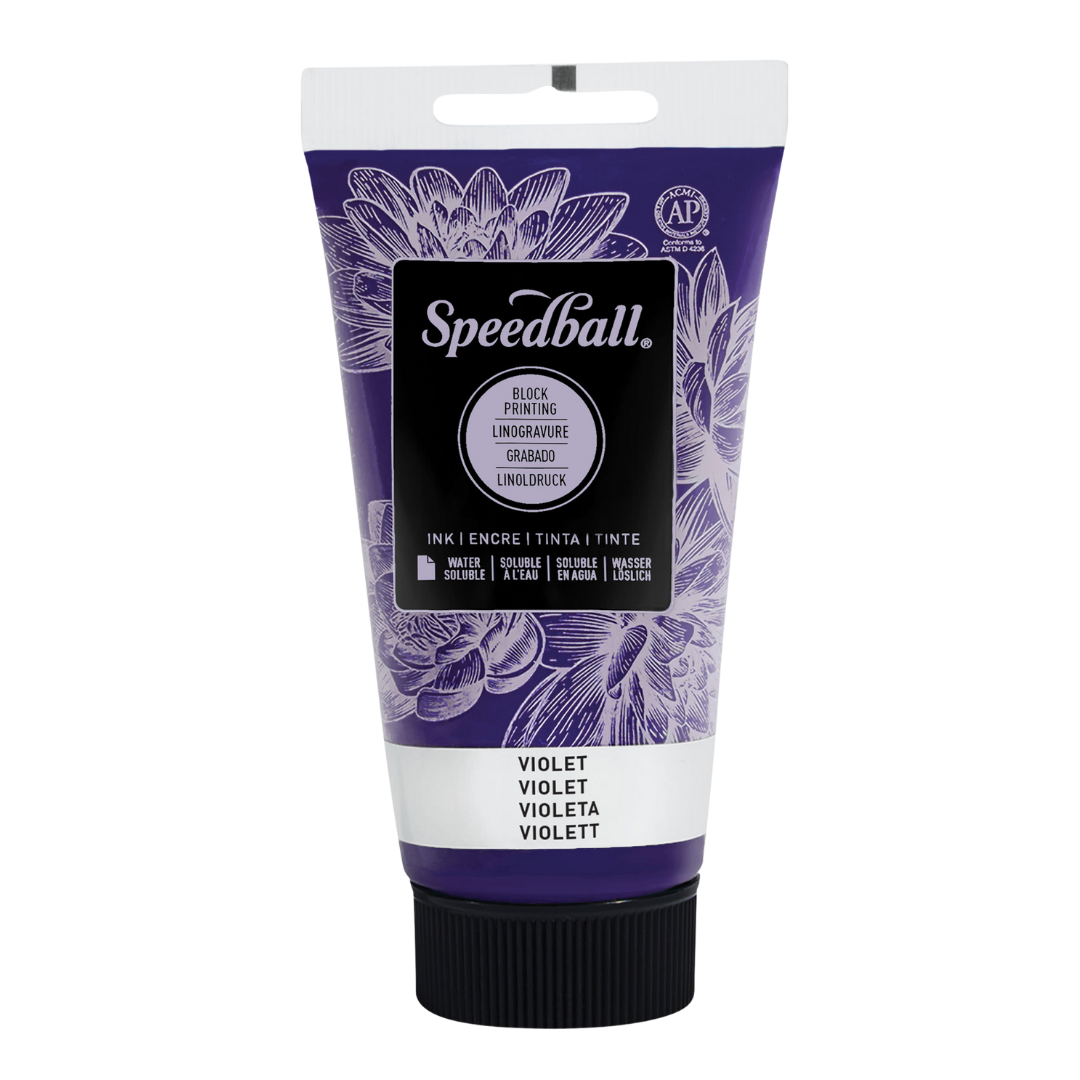 Water-Soluble Block Printing Ink 2.5oz - Violet