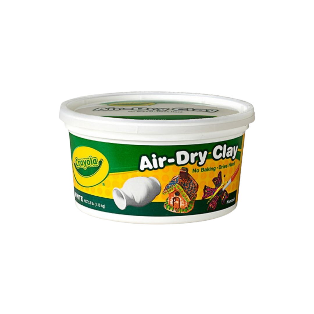 Crayola Air Dry Clay White 2.5lb Bucket