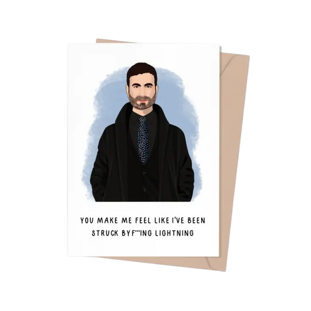 Roy Kent Love Struck By Lightning Greeting Card