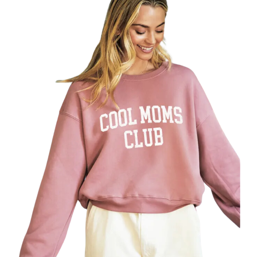 Cool Moms Club Mid Graphic Sweatshirt Mauve