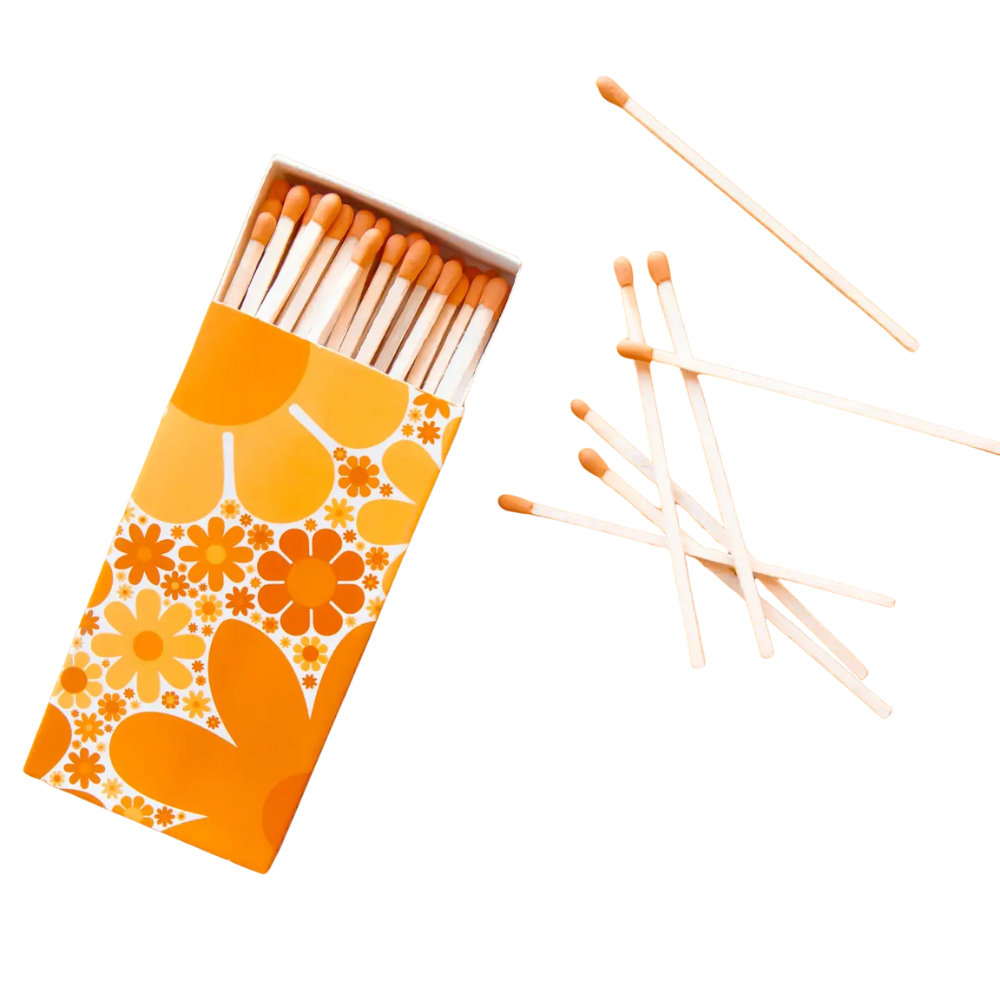 Retro Floral Match Box