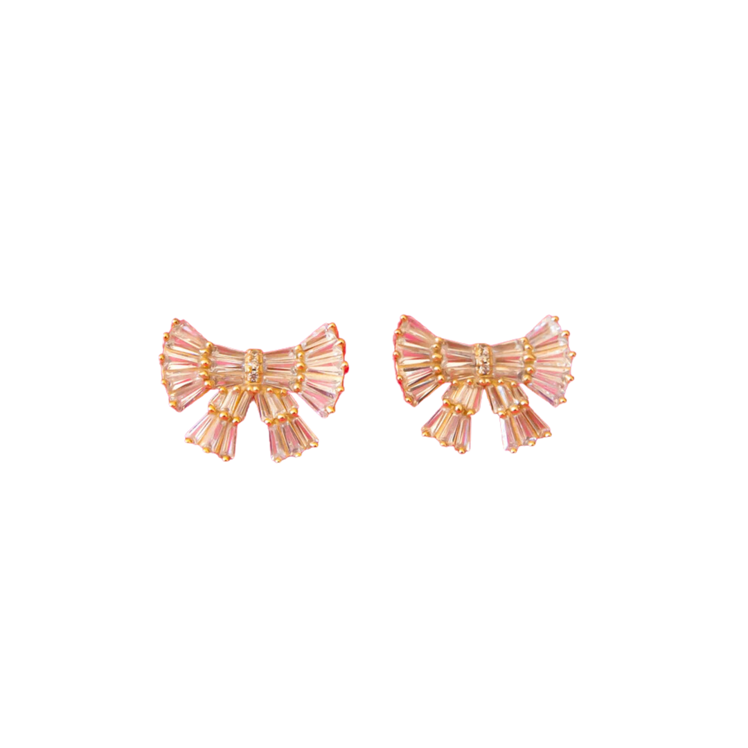 Holiday Sparkle Bow Earrings