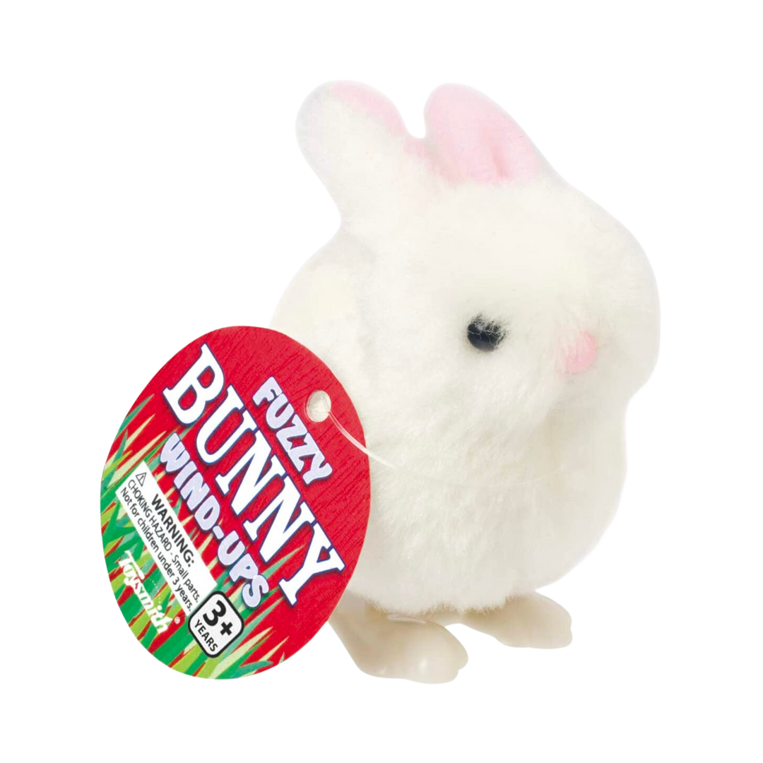 White Fuzzy Bunny Wind Ups