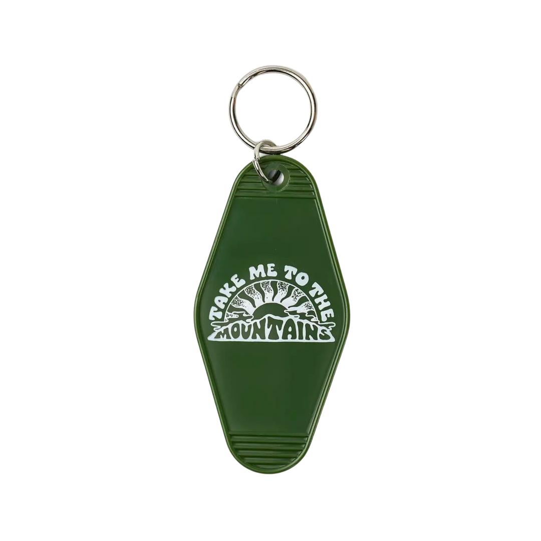 Take Me To the Mountains Key Tag