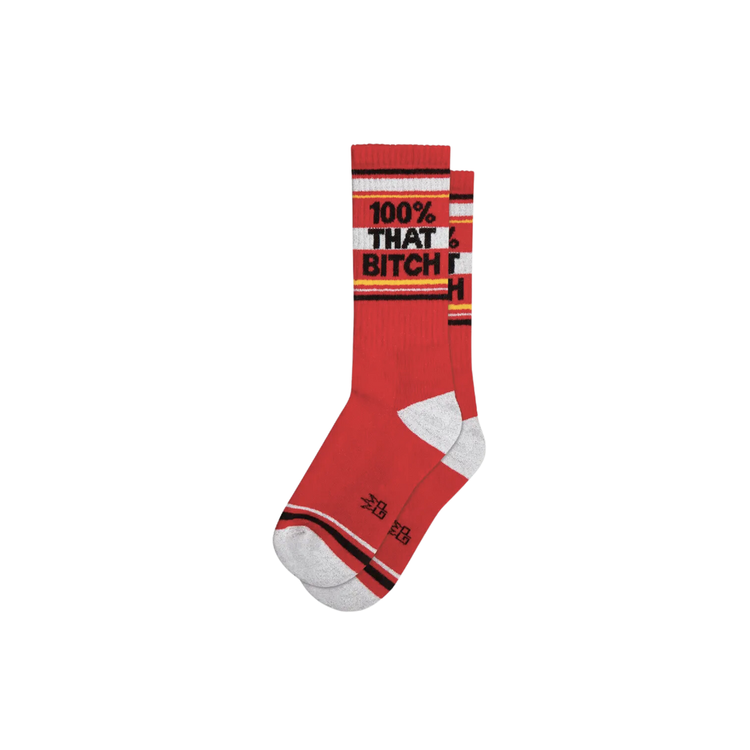 100% THAT BITCH Gym Socks