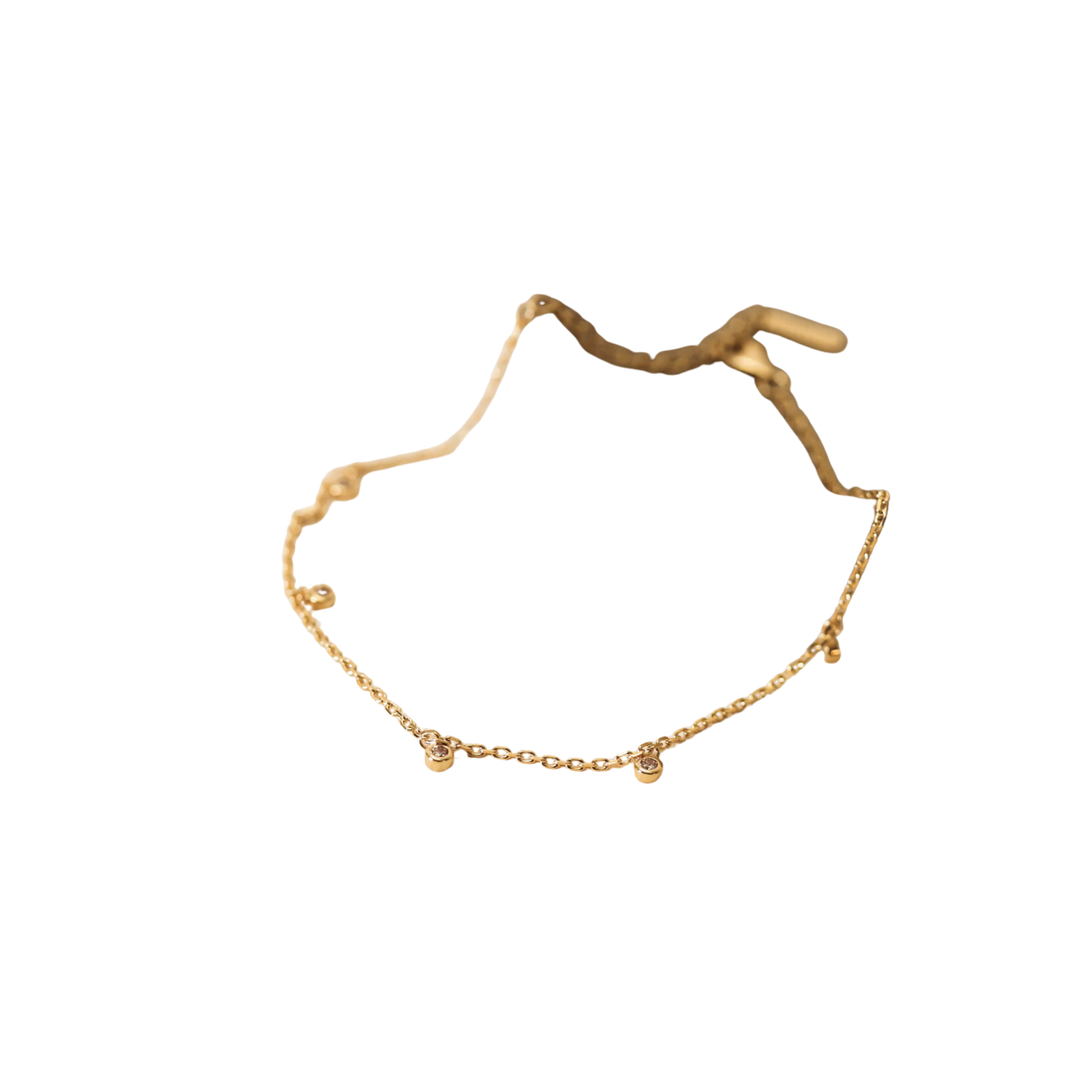 Solitaire Champagne Drop Bracelet