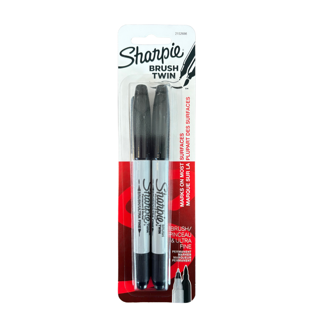 Sharpie Brush Twin Tip Permanent Markers