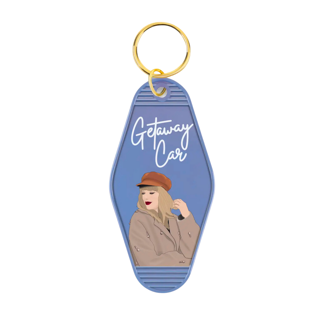 Taylor Swift Getaway Car Motel Keychain
