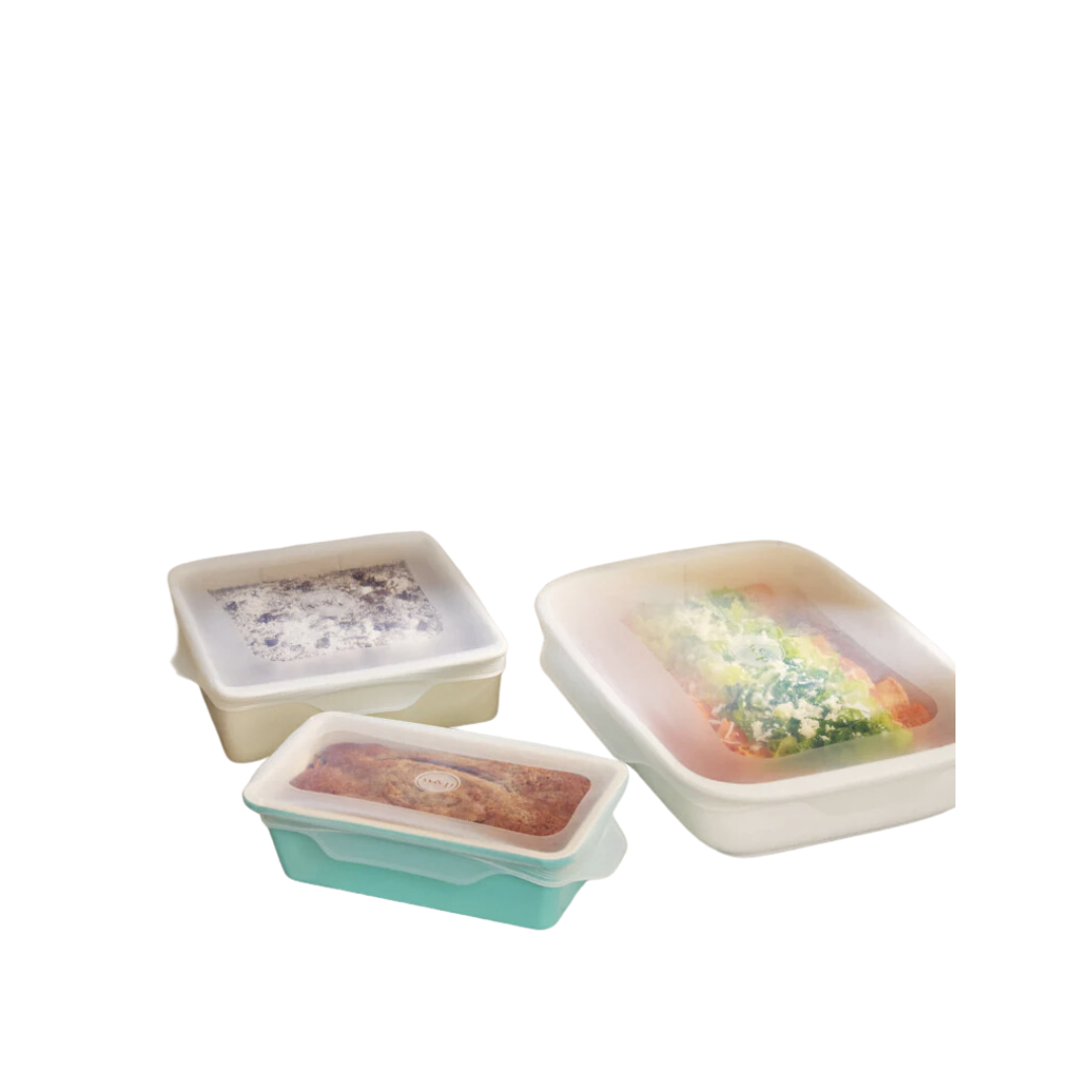 Reusable Silicone Stretch Baking Lids - Set of 3