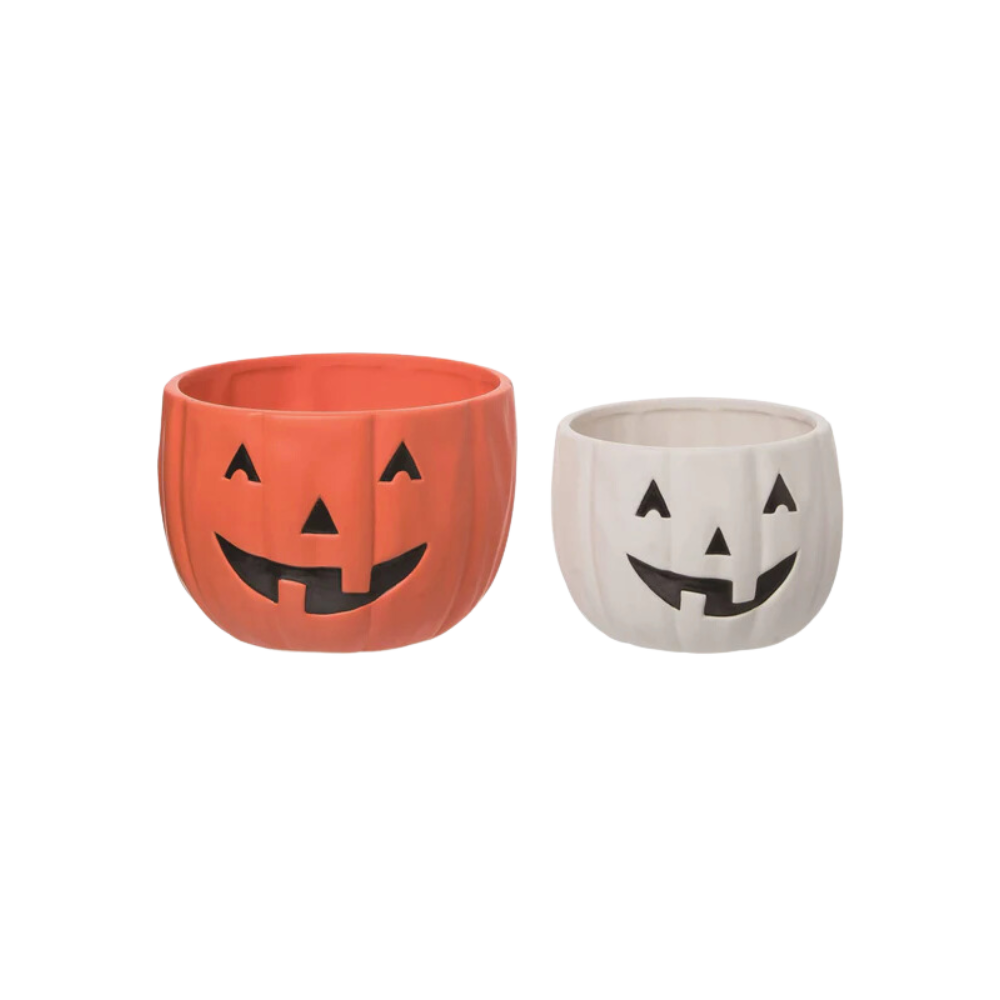 Ceramic Jack O Lantern Bowl