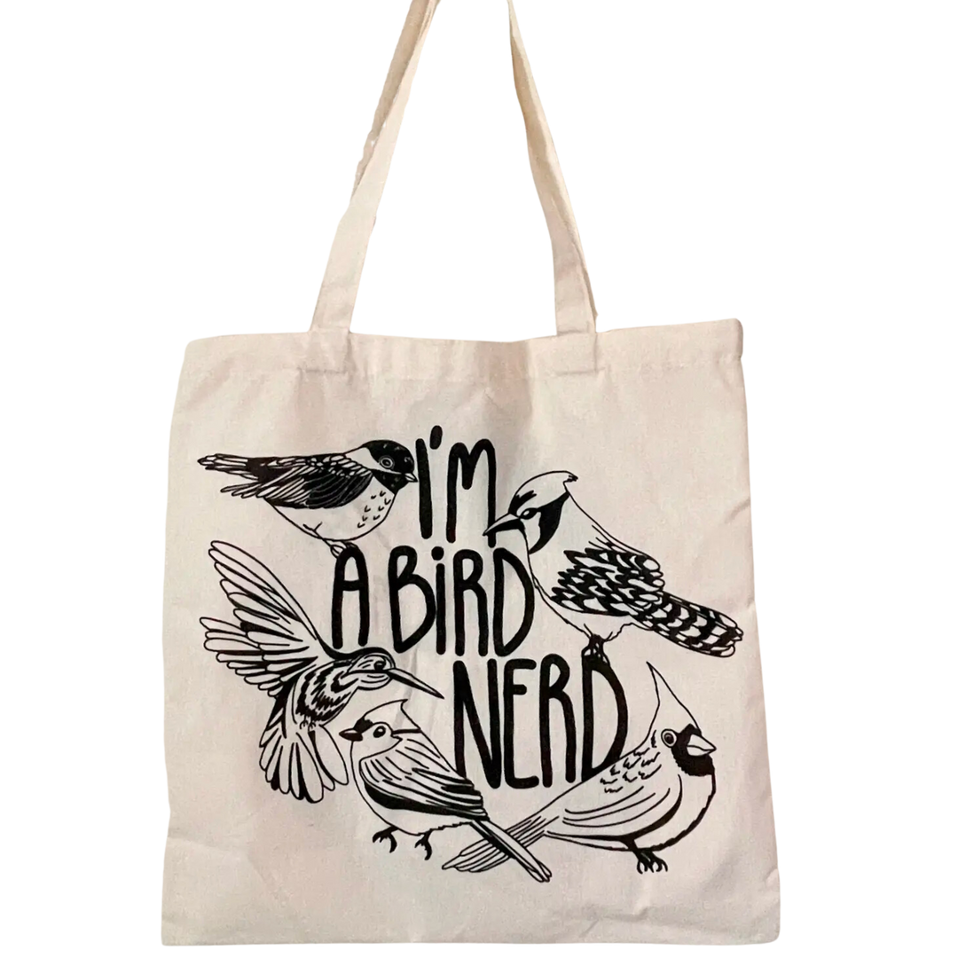I'm A Bird Nerd 100% Organic Cotton Tote Bag