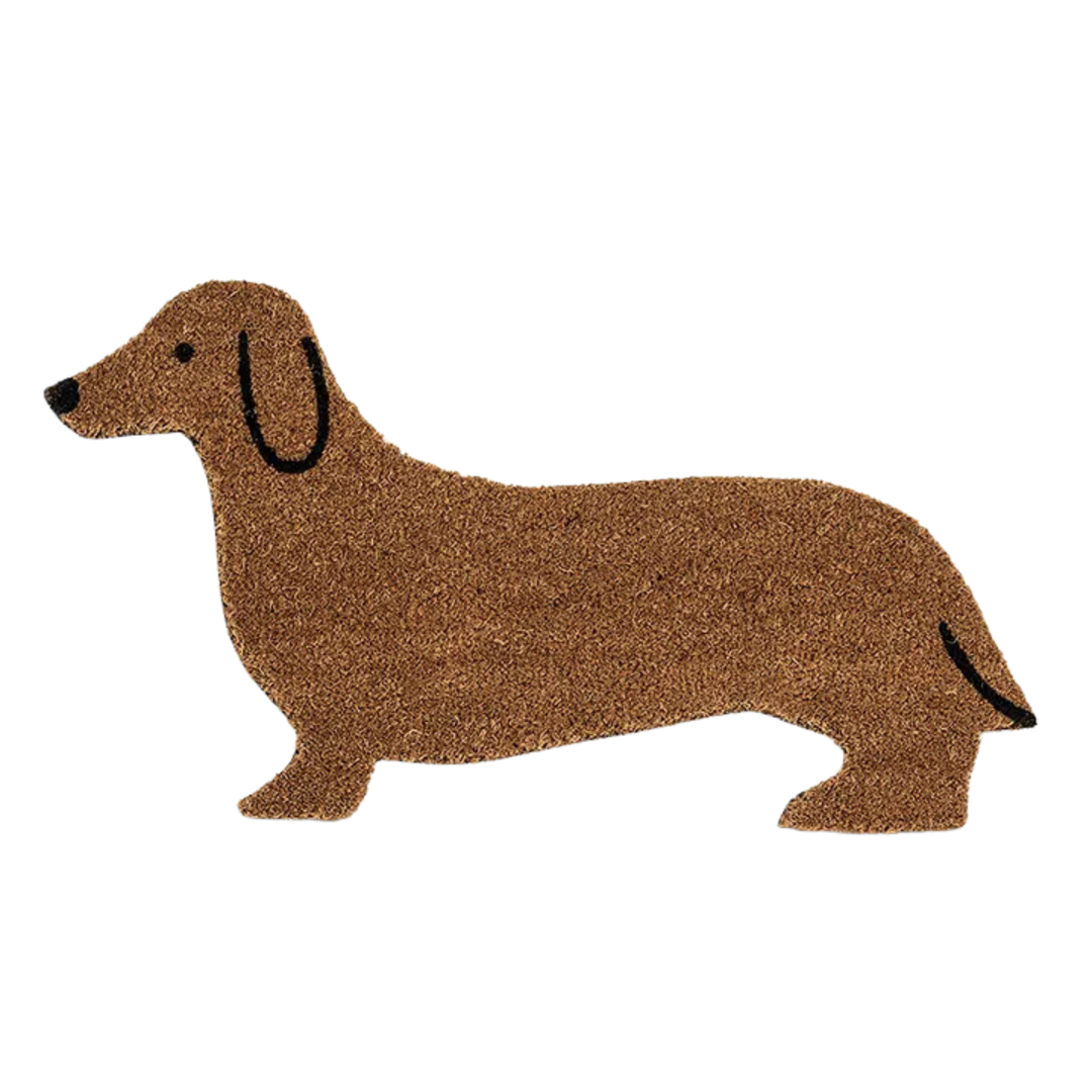 Dachshund Shaped Doormat