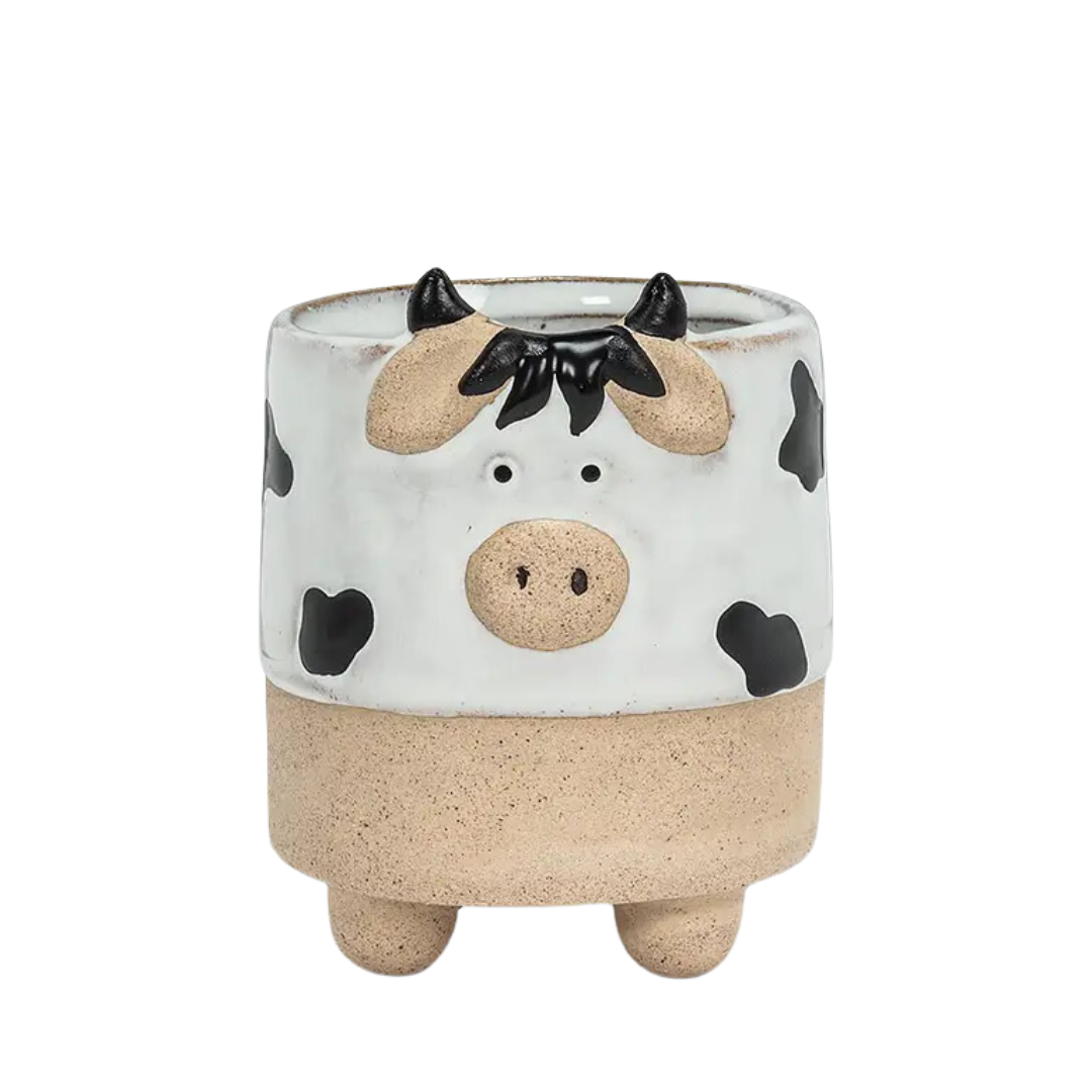 Small Cow On Legs Planter