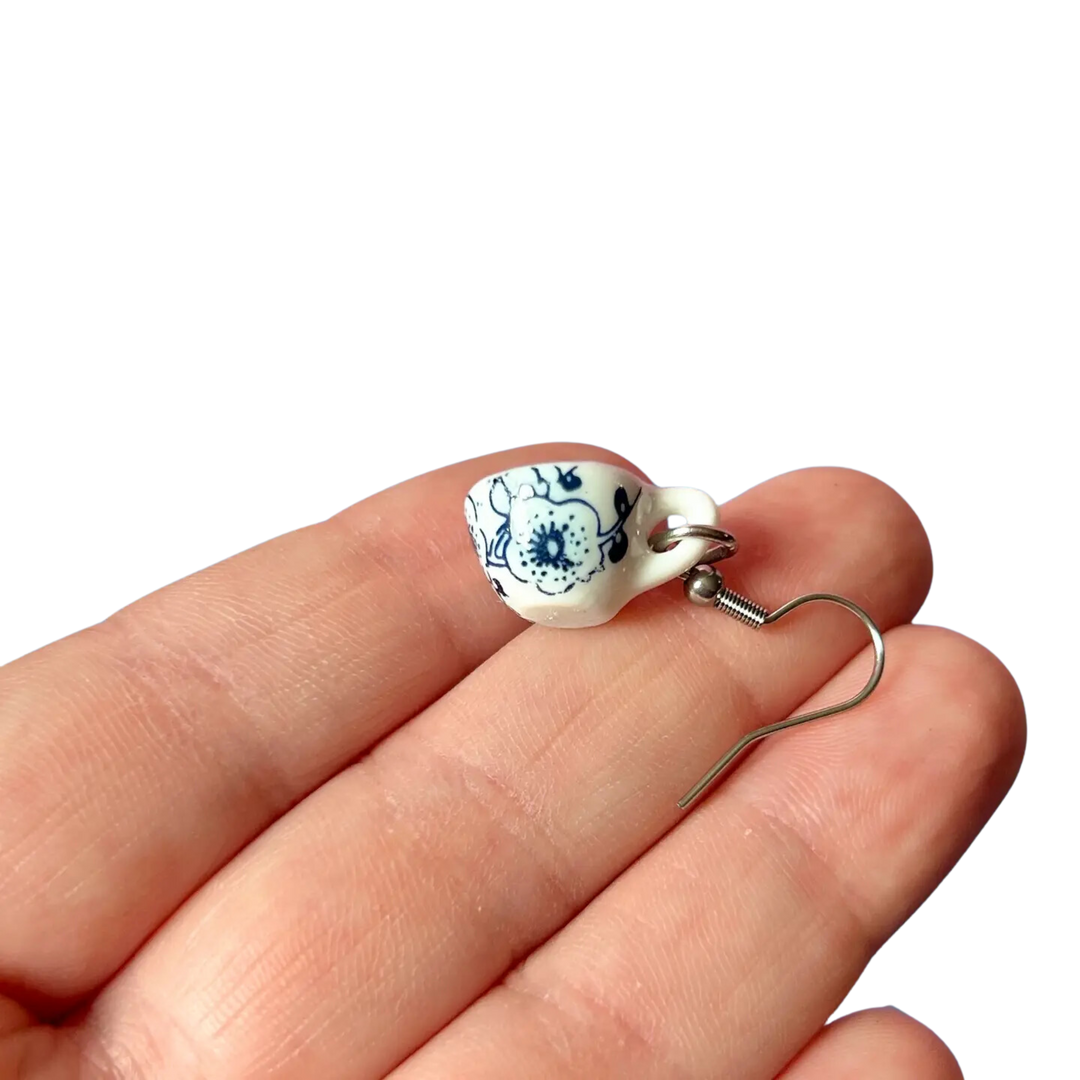 Tiny Teacup Earrings
