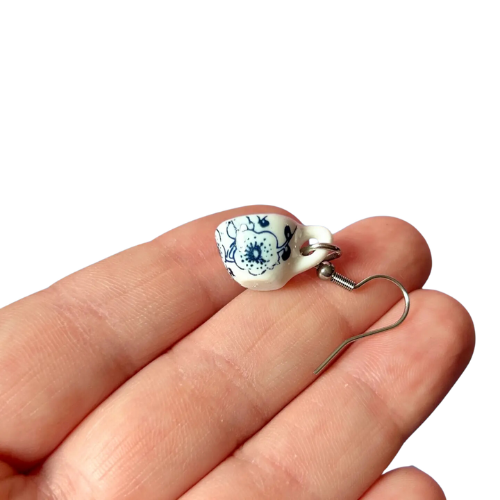 Tiny Teacup Earrings