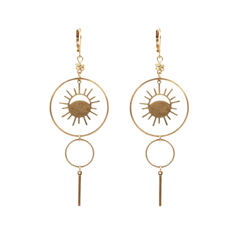 Eclipse Double Hoop Earrings