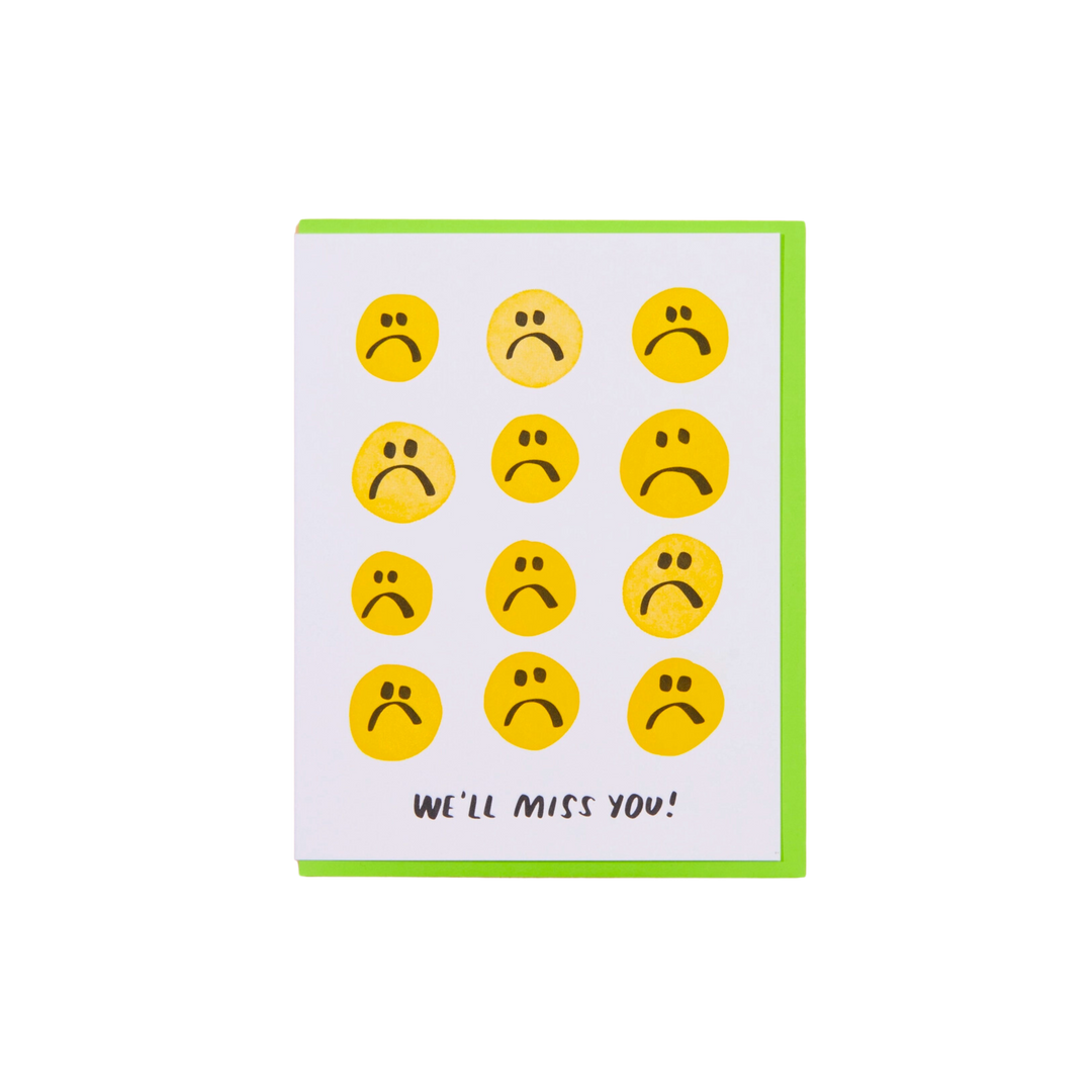 We'll Miss You Goodbye Card