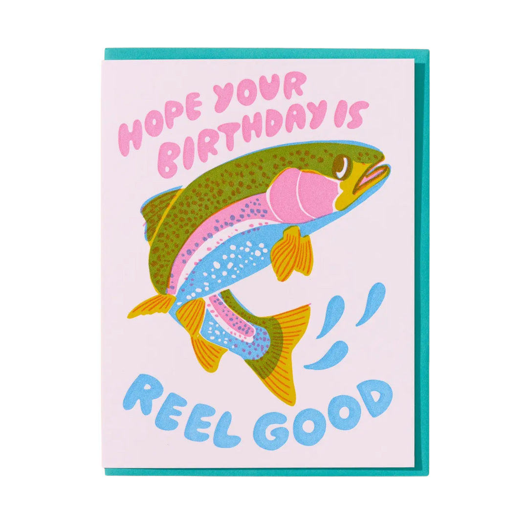 Reel Good Trout Birthday Card