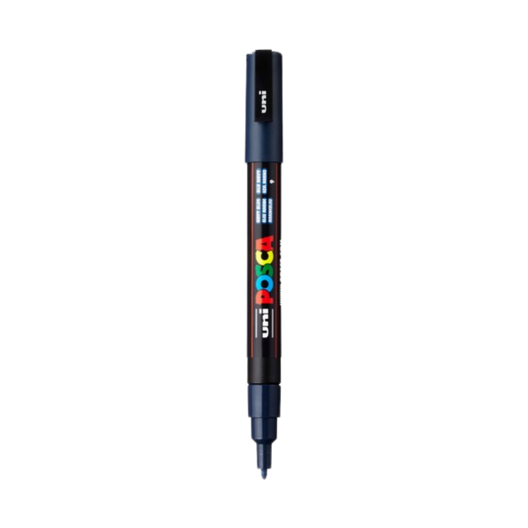 Posca PC-3M Paint Marker Fine Bullet Tip - Navy Blue