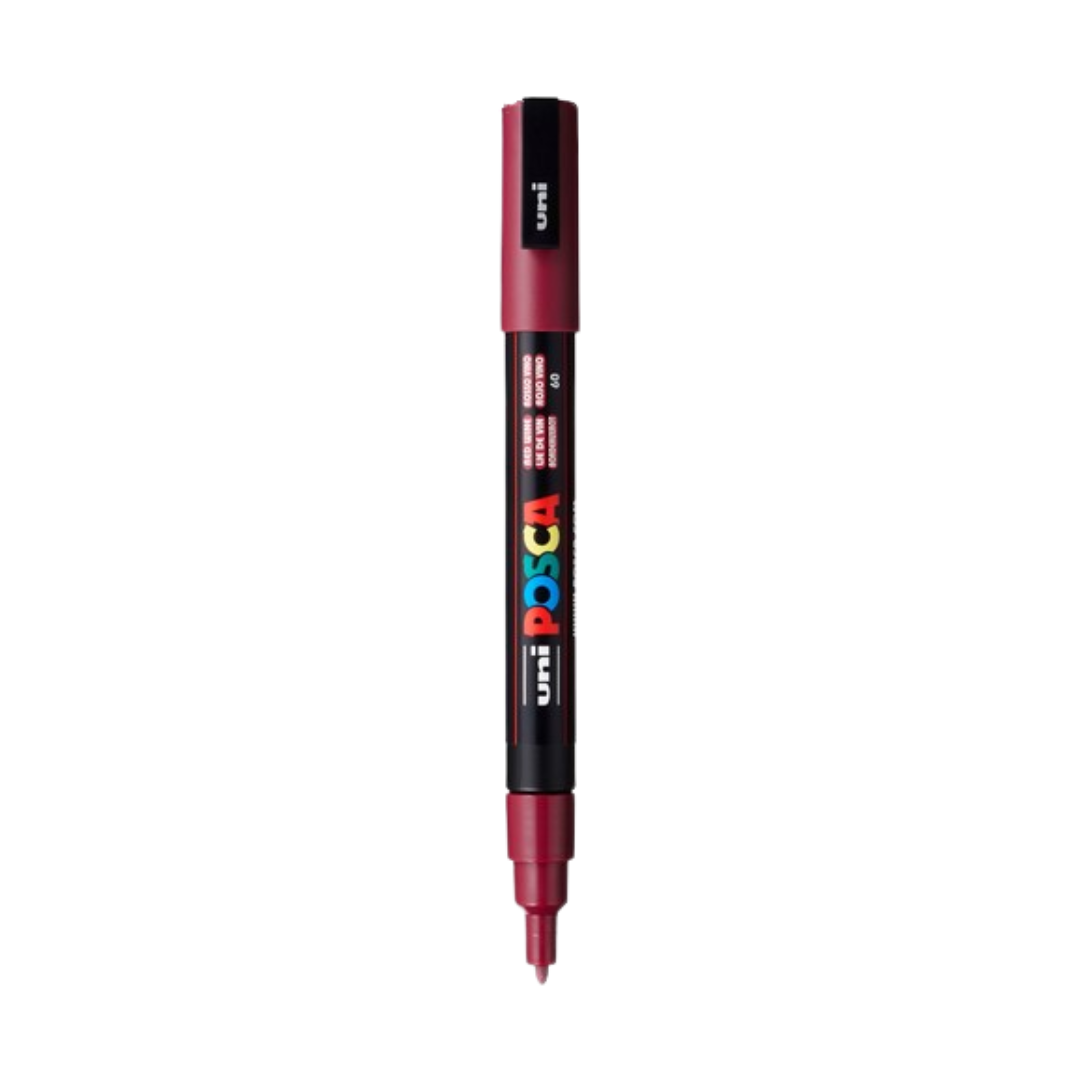 Posca PC-3M Paint Marker Fine Bullet Tip - Red Wine