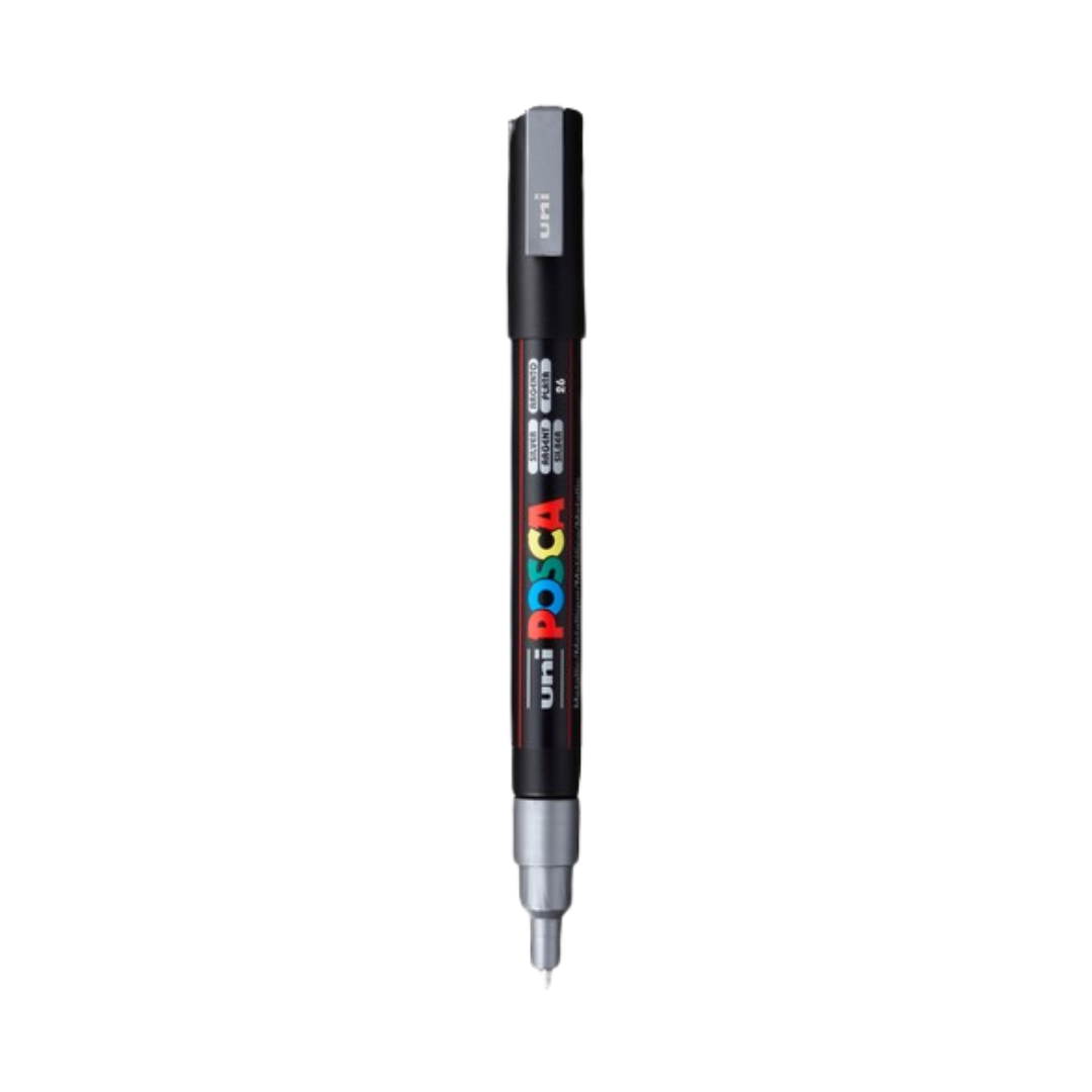 Posca PC-3M Paint Marker Fine Bullet Tip - Silver
