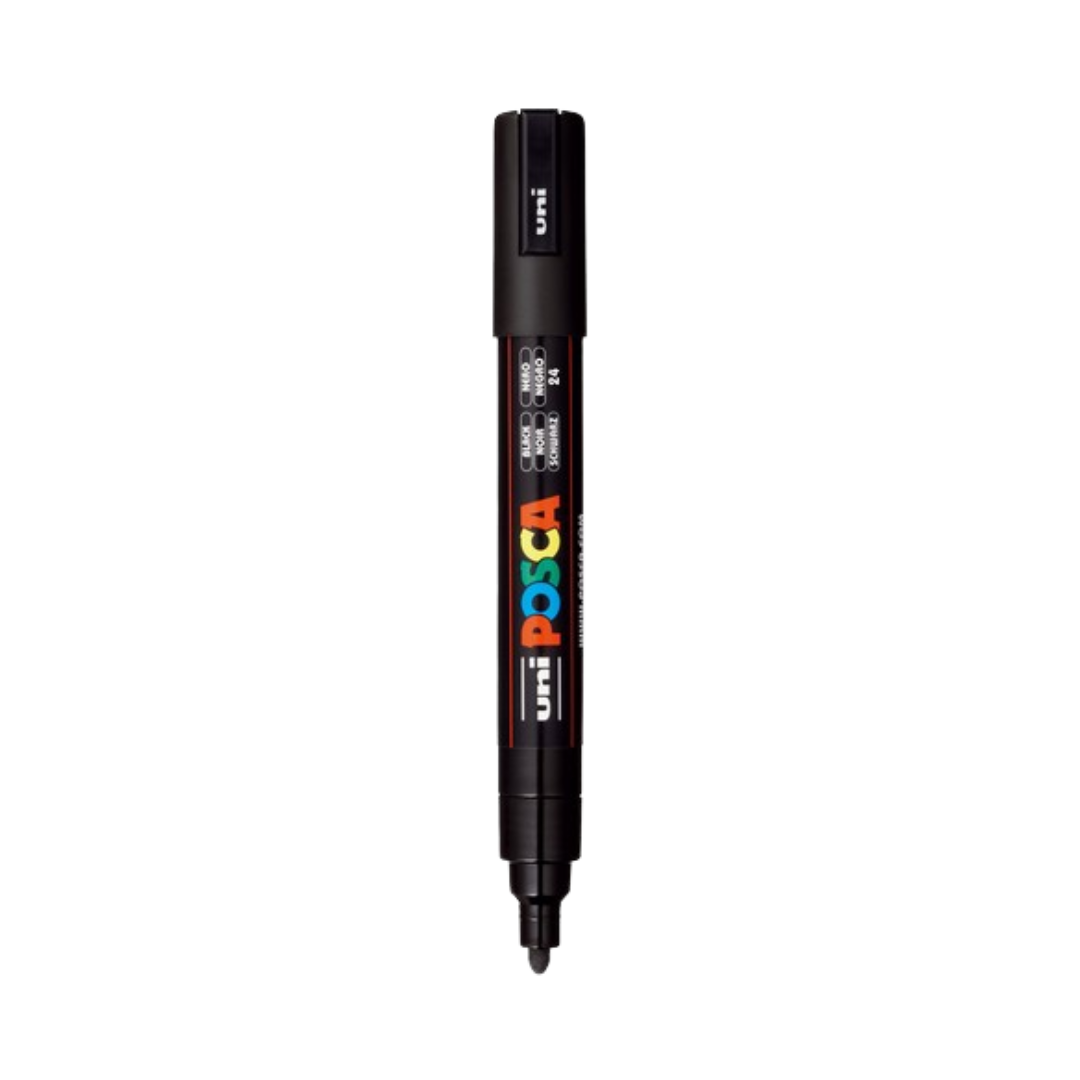 Posca PC-5M Paint Marker Medium Bullet Tip - Black