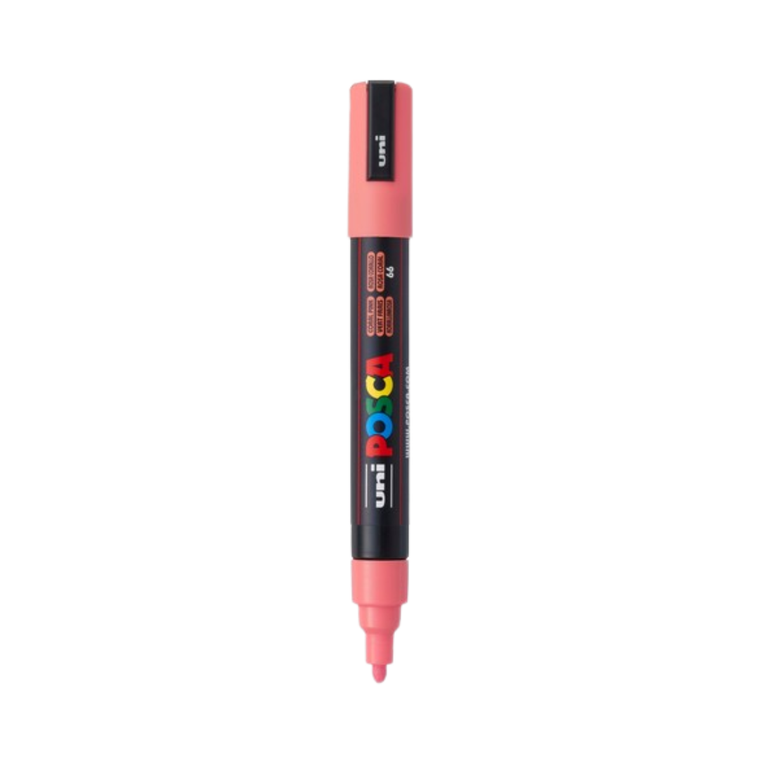Posca PC-5M Paint Marker Medium Bullet Tip - Coral Pink