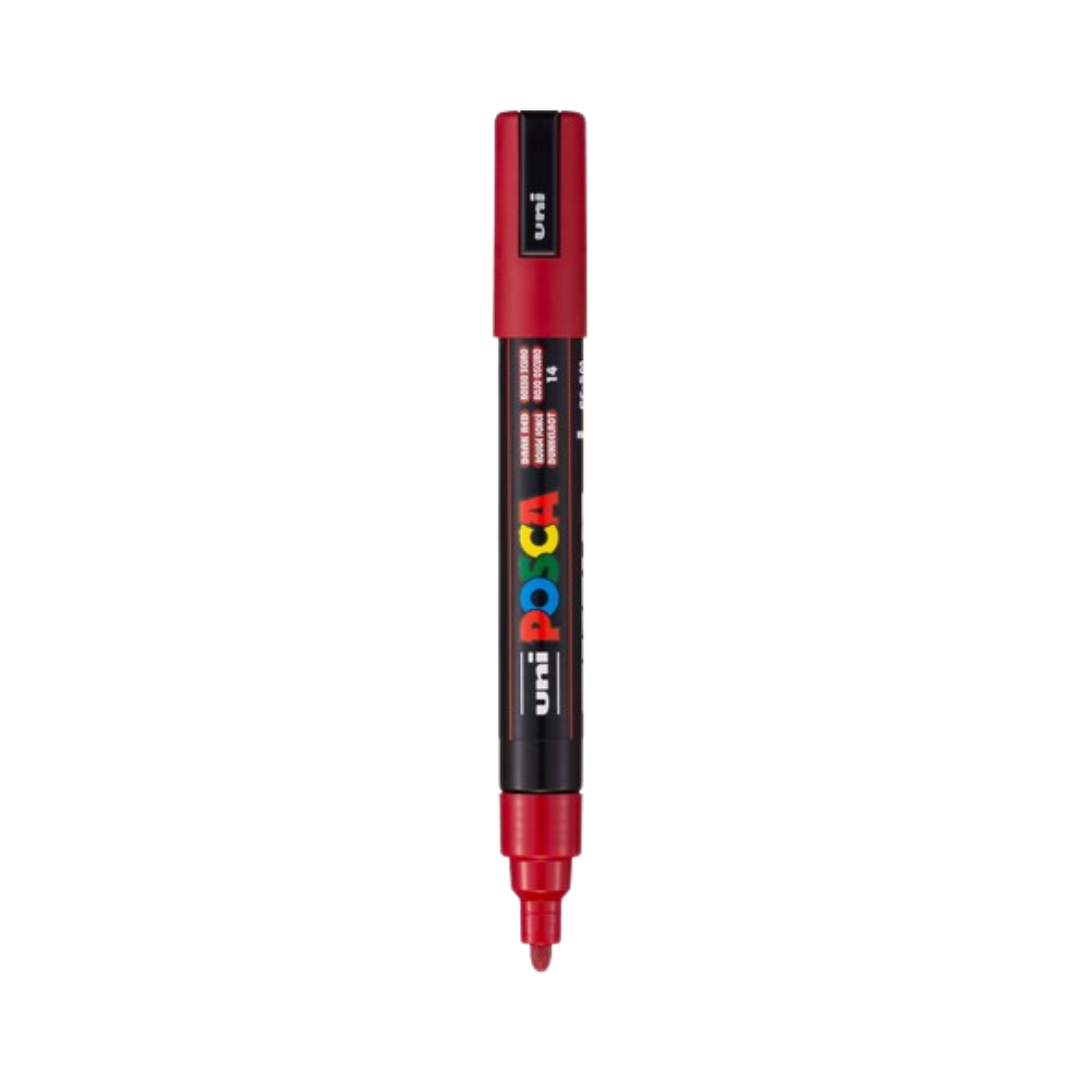 Posca PC-5M Paint Marker Medium Bullet Tip - Dark Red