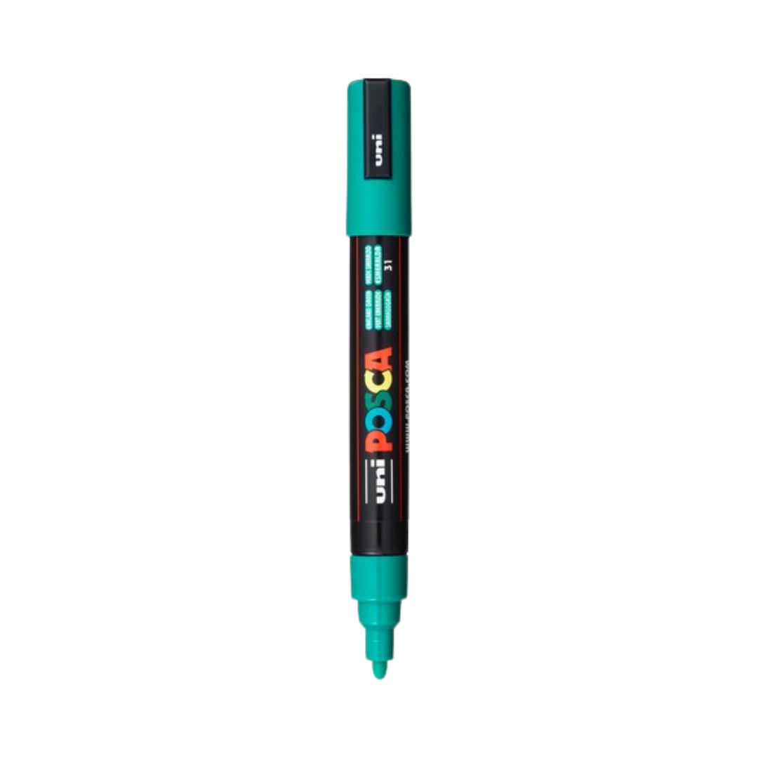 Posca PC-5M Paint Marker Medium Bullet Tip - Emerald Green