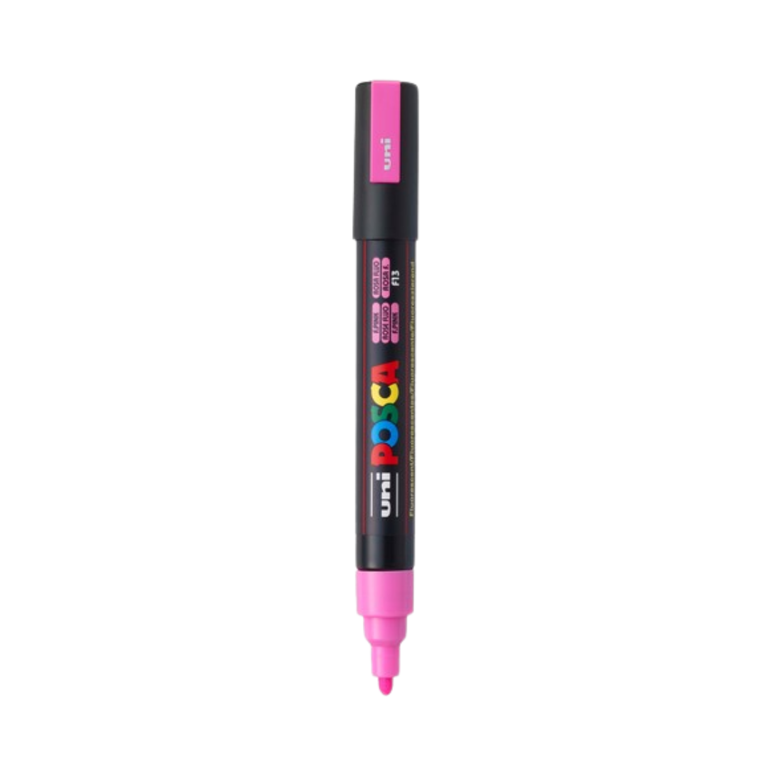 Posca PC-5M Paint Marker Medium Bullet Tip - Fluorescent Pink