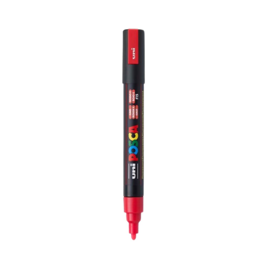 Posca PC-5M Paint Marker Medium Bullet Tip - Fluorescent Red