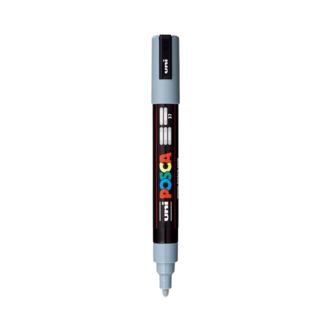 Posca PC-5M Paint Marker Medium Bullet Tip - Grey