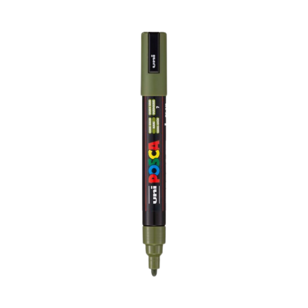 Posca PC-5M Paint Marker Medium Bullet Tip - Khaki Green