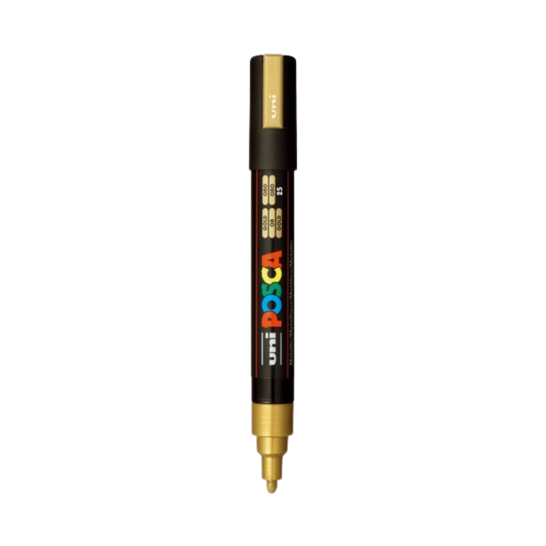 Posca PC-5M Paint Marker Medium Bullet Tip - Gold