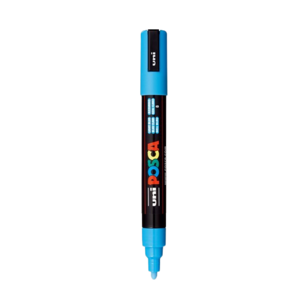 Posca PC-5M Paint Marker Medium Bullet Tip - Light Blue