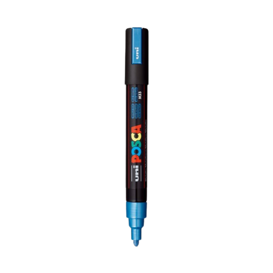 Posca PC-5M Paint Marker Medium Bullet Tip - Metallic Blue