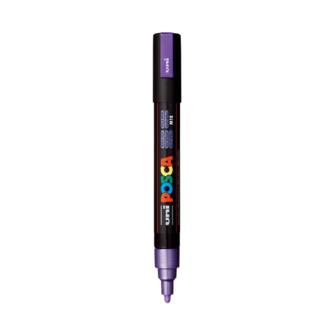 Posca PC-5M Paint Marker Medium Bullet Tip - Metallic Violet