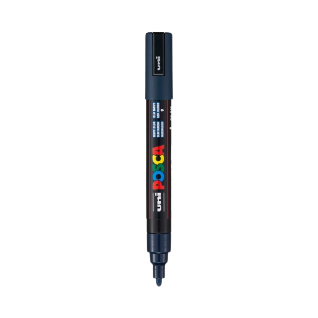 Posca PC-5M Paint Marker Medium Bullet Tip - Navy Blue
