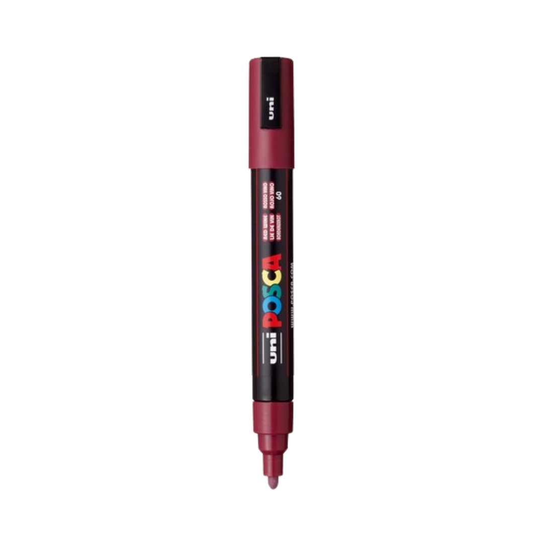 Posca PC-5M Paint Marker Medium Bullet Tip - Red Wine