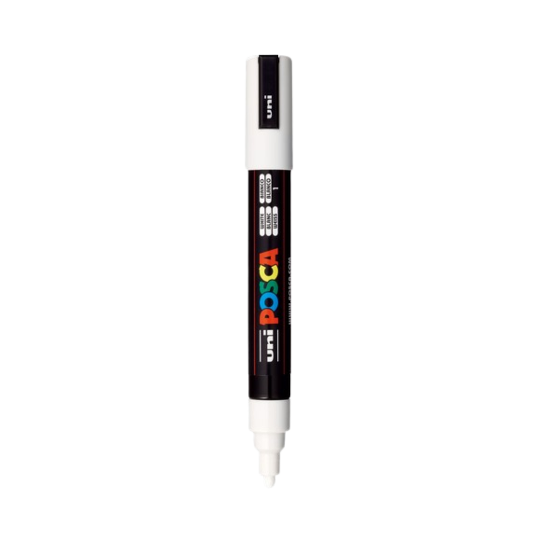Posca PC-5M Paint Marker Medium Bullet Tip - White